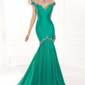 Tarik Ediz 92379 Fushia dress BRAND NEW